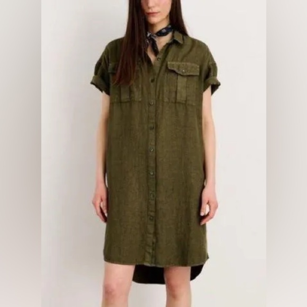 Alex Mill utility easy shirtdress in linen